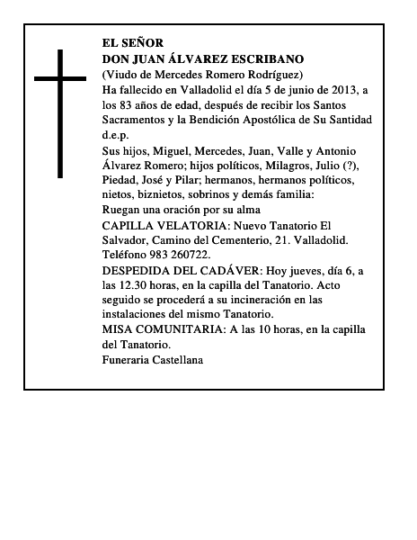Don Juan Álvarez Escribano