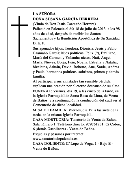 Doña Susana García Herrera