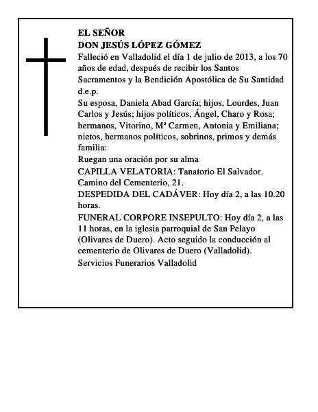 Don Jesús López Gómez