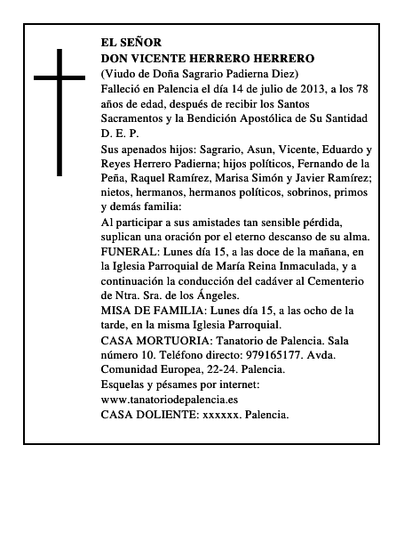 Don Vicente Herrero Herrero