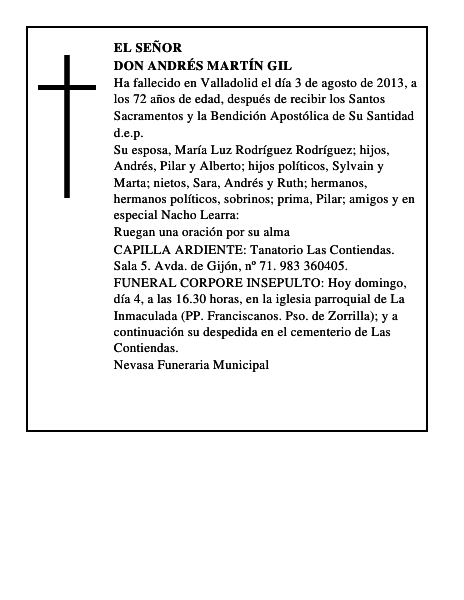 Don Andrés Martín Gil