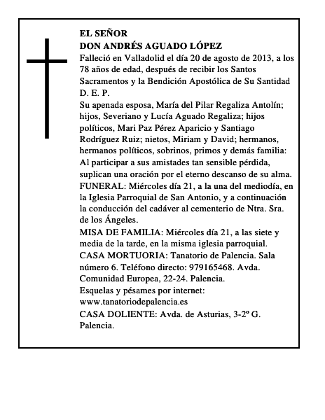 Don Andrés Aguado López
