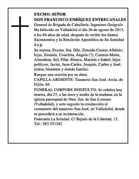 Don Francisco Enríquez Entrecanales