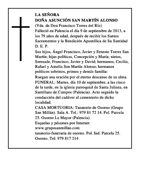 Doña Asunción San Martín Alonso