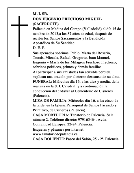 Don Eugenio Frechoso Miguel
