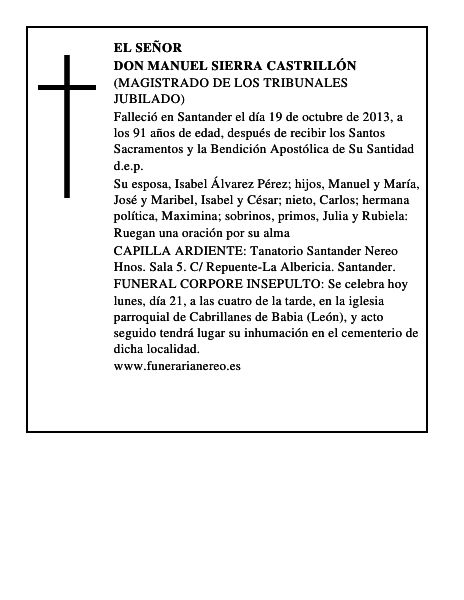 Don Manuel Sierra Castrillón