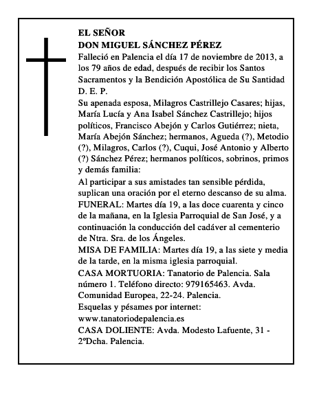 Don Miguel Sánchez Pérez