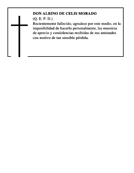 Don Albino de Celis Morado