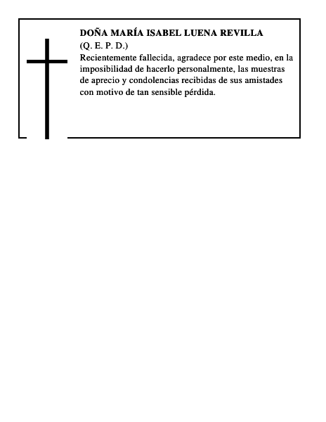 Doña María Isabel Luena Revilla