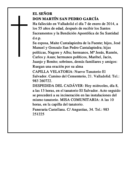 Don Martín San Pedro García