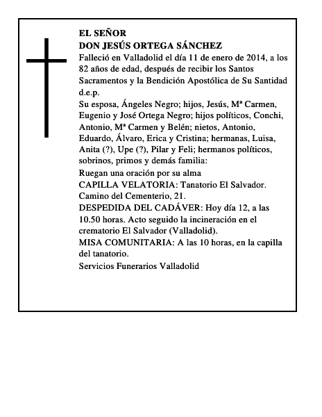 Don Jesús Ortega Sánchez