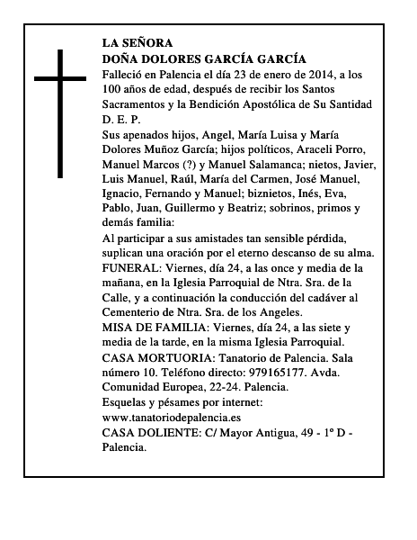 Doña Dolores García García