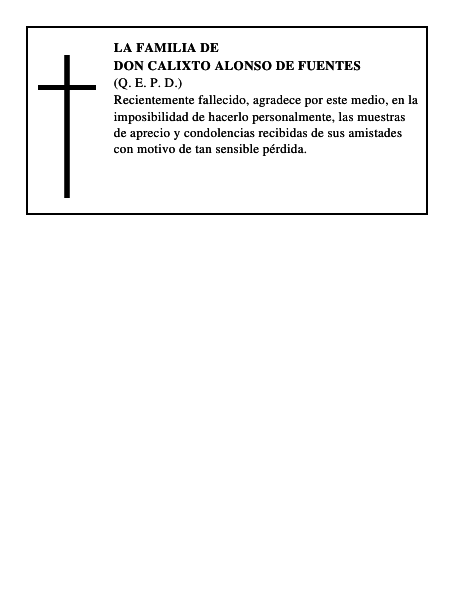 Don Calixto Alonso de Fuentes