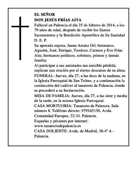 Don Jesús Frías Aita