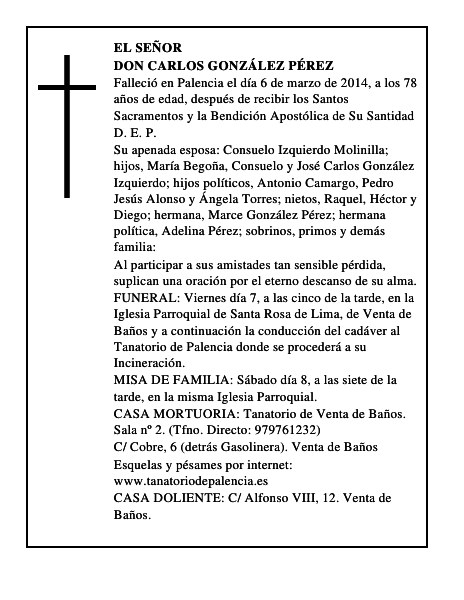 Don Carlos González Pérez