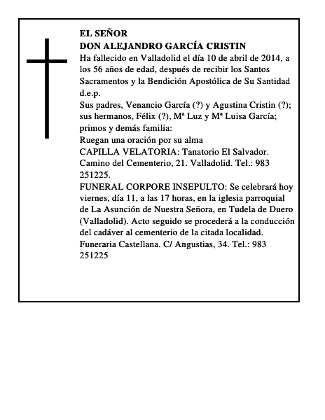 Don Alejandro García Cristin