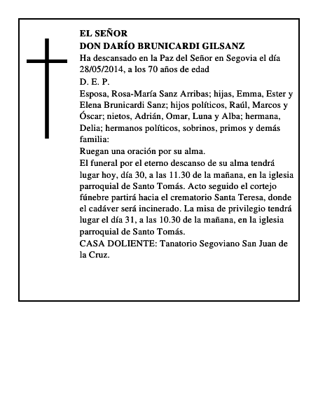 Don Darío Brunicardi Gilsanz