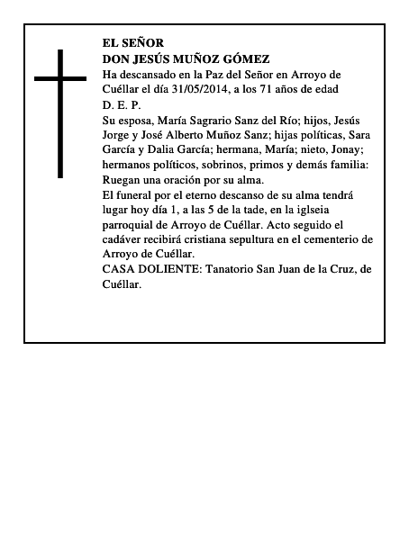 Don Jesús Muñoz Gómez