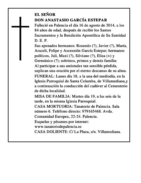 Don Anastasio García Estepar