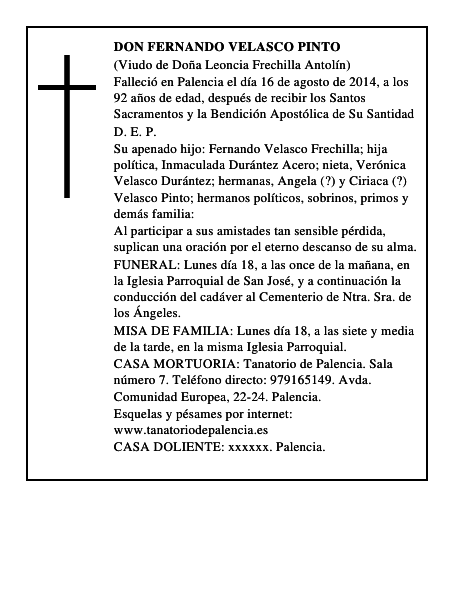 Don Fernando Velasco Pinto