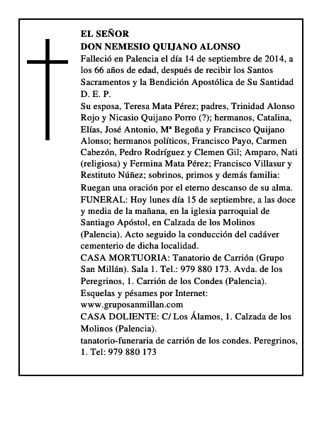 Don Nemesio Quijano Alonso