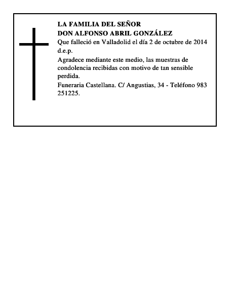 Don Alfonso Abril González