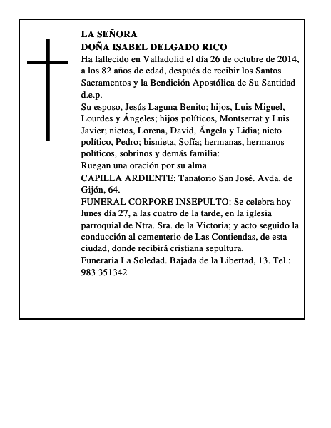 Doña Isabel Delgado Rico