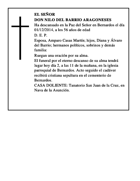Don Nilo del Barrio Aragoneses