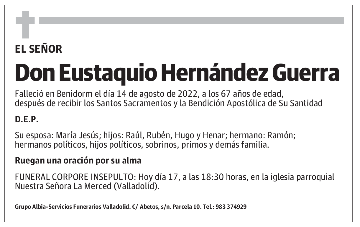 Don Eustaquio Hernández Guerra