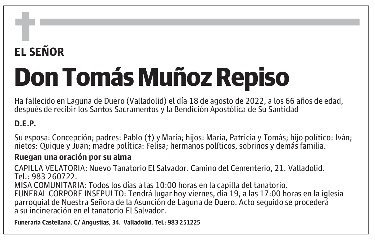 Don Tomás Muñoz Repiso