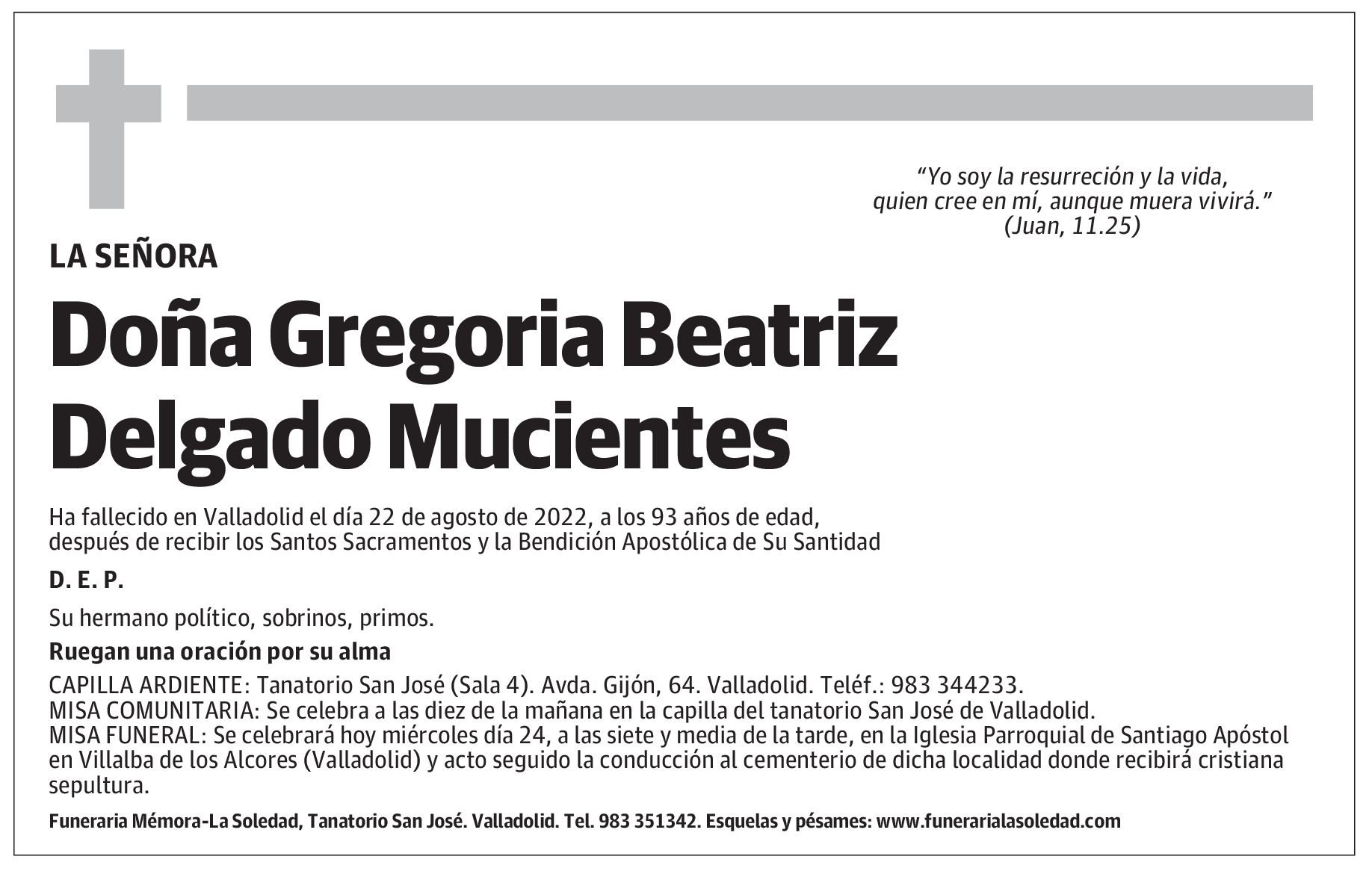 Gregoria Beatriz Delgado Mucientes