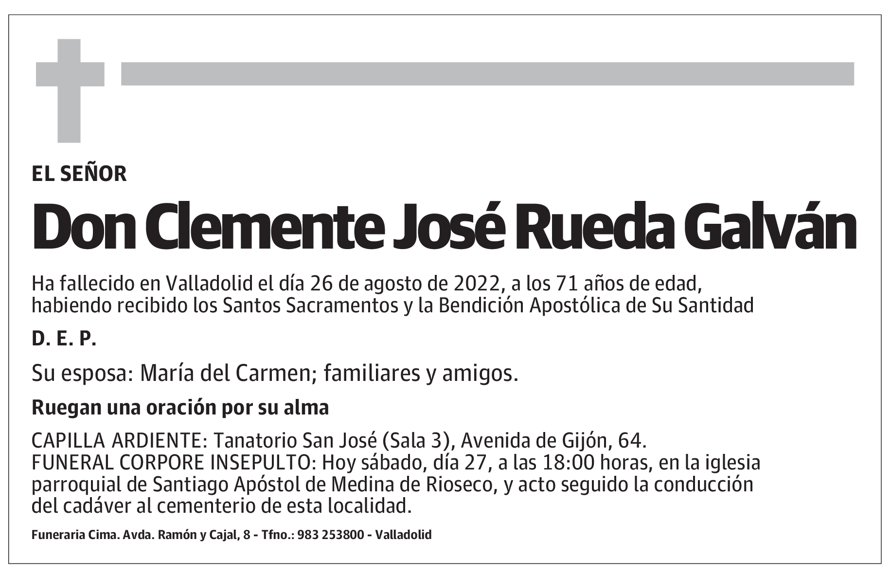 Don Clemente José Rueda Galván