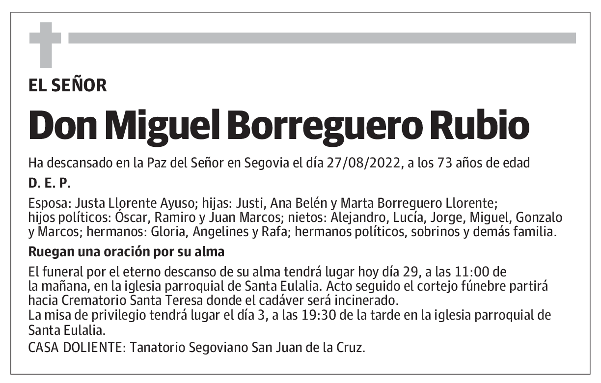 Miguel Borreguero Rubio