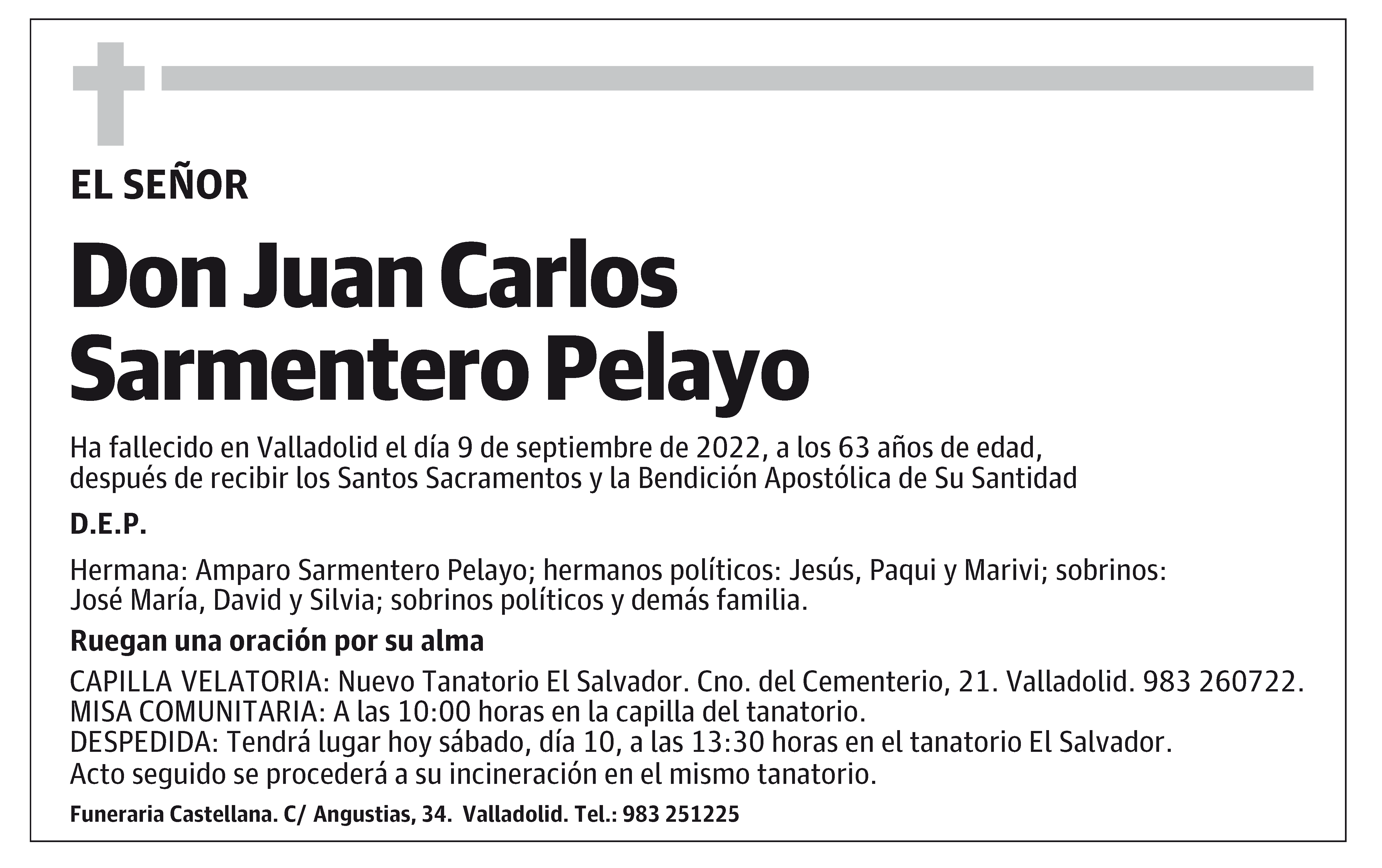 Juan Carlos Sarmentero Pelayo