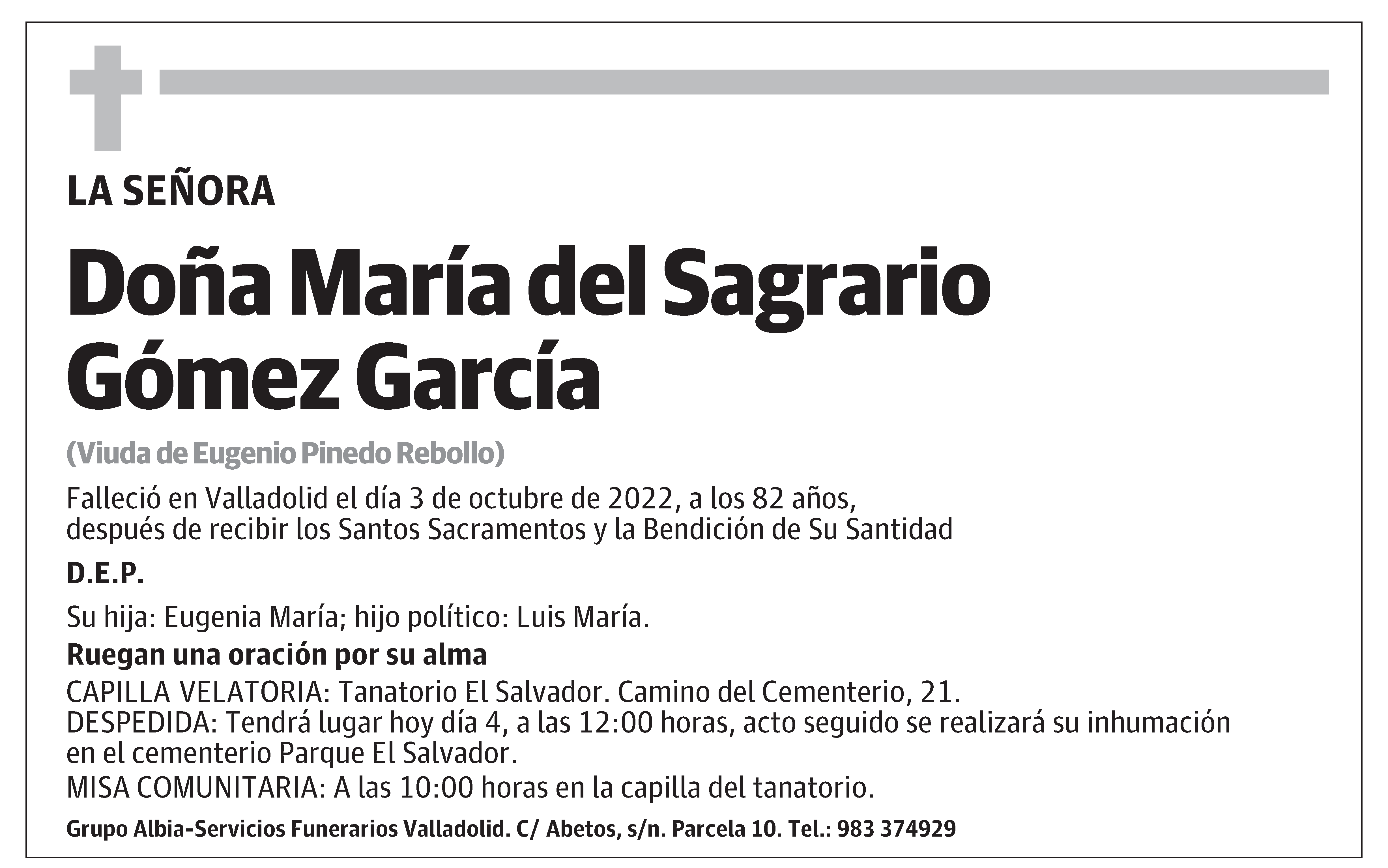 María del Sagrario Gómez García