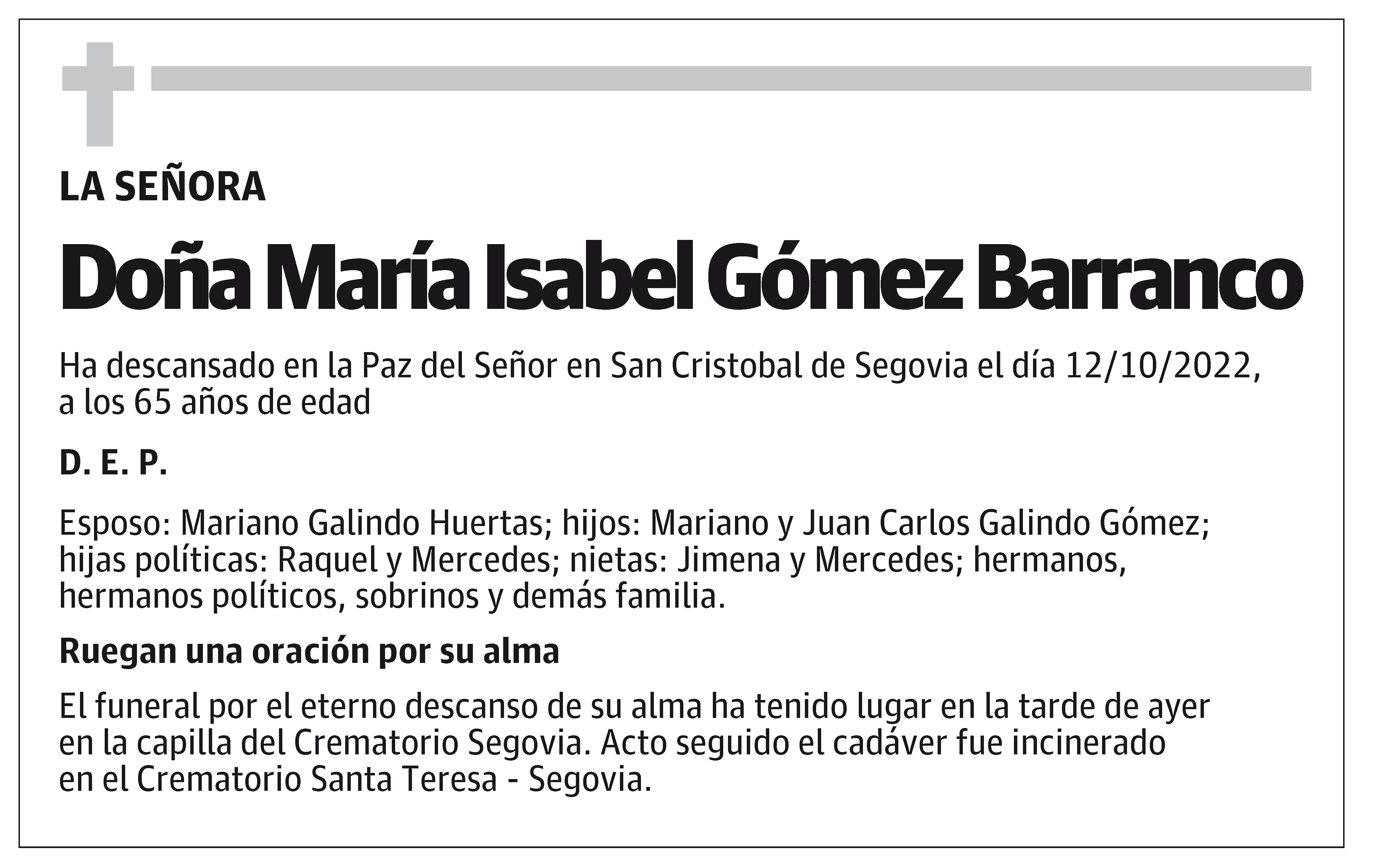 María Isabel Gómez Barranco