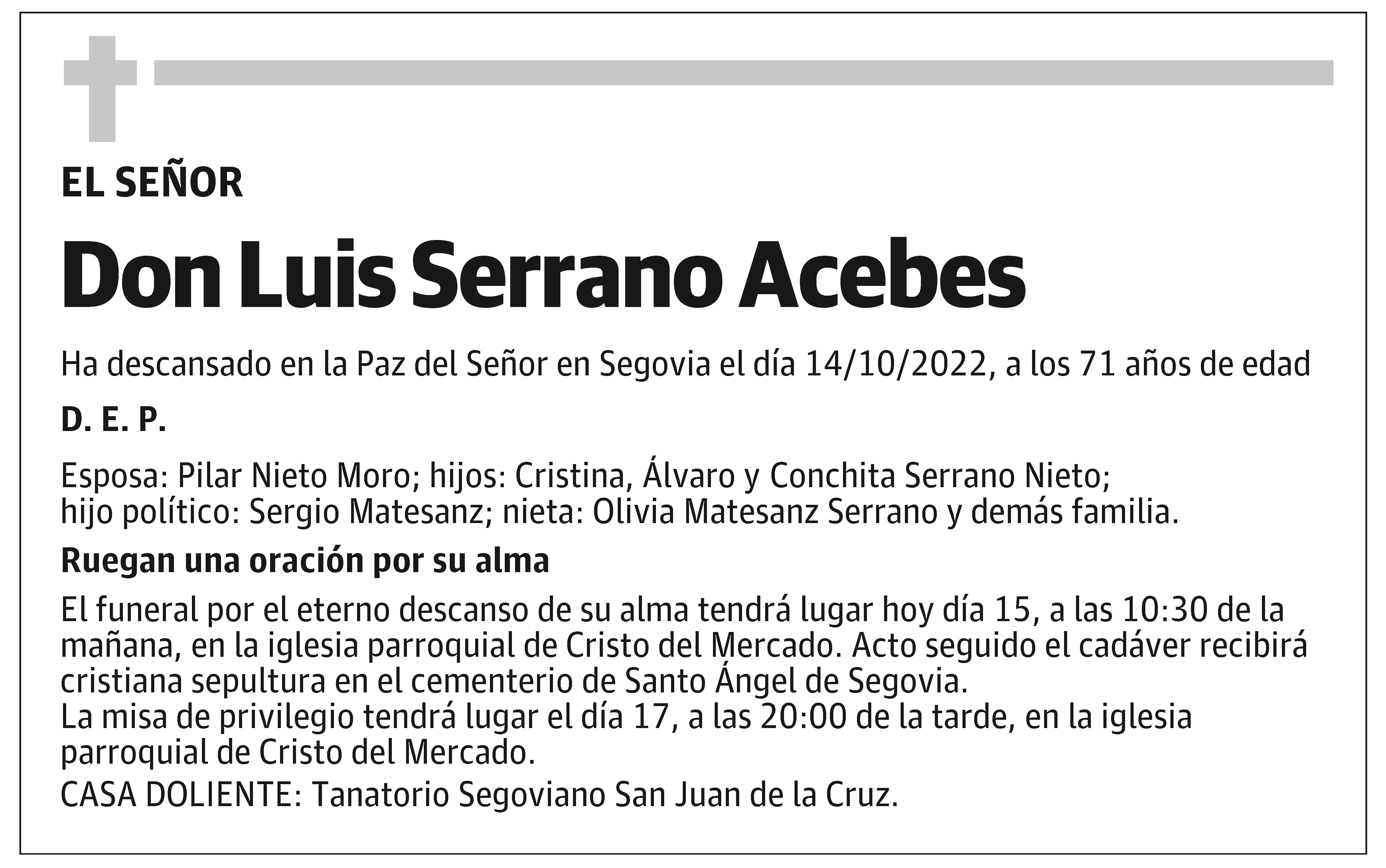 Luis Serrano Acebes
