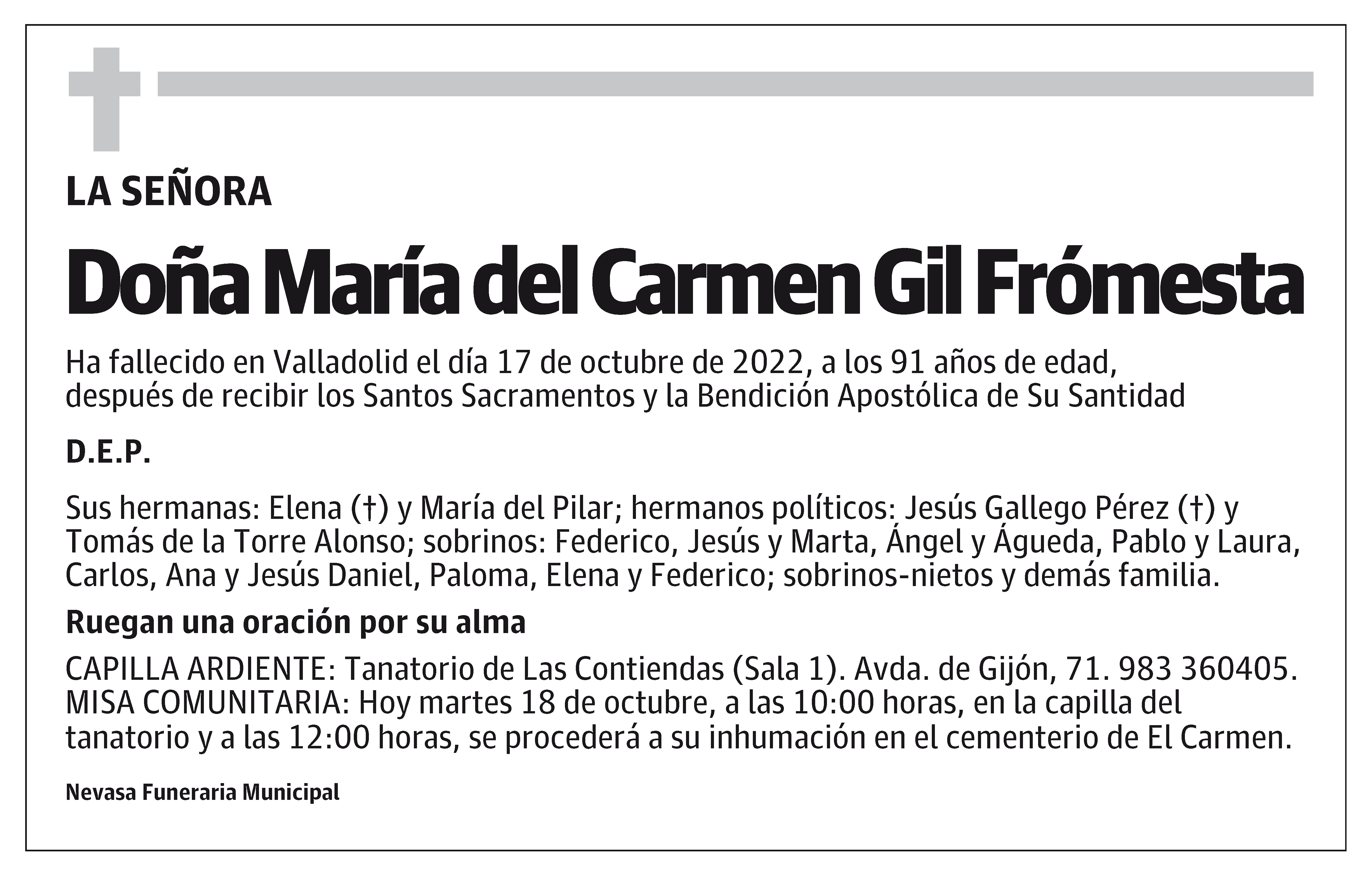 María del Carmen Gil Frómesta