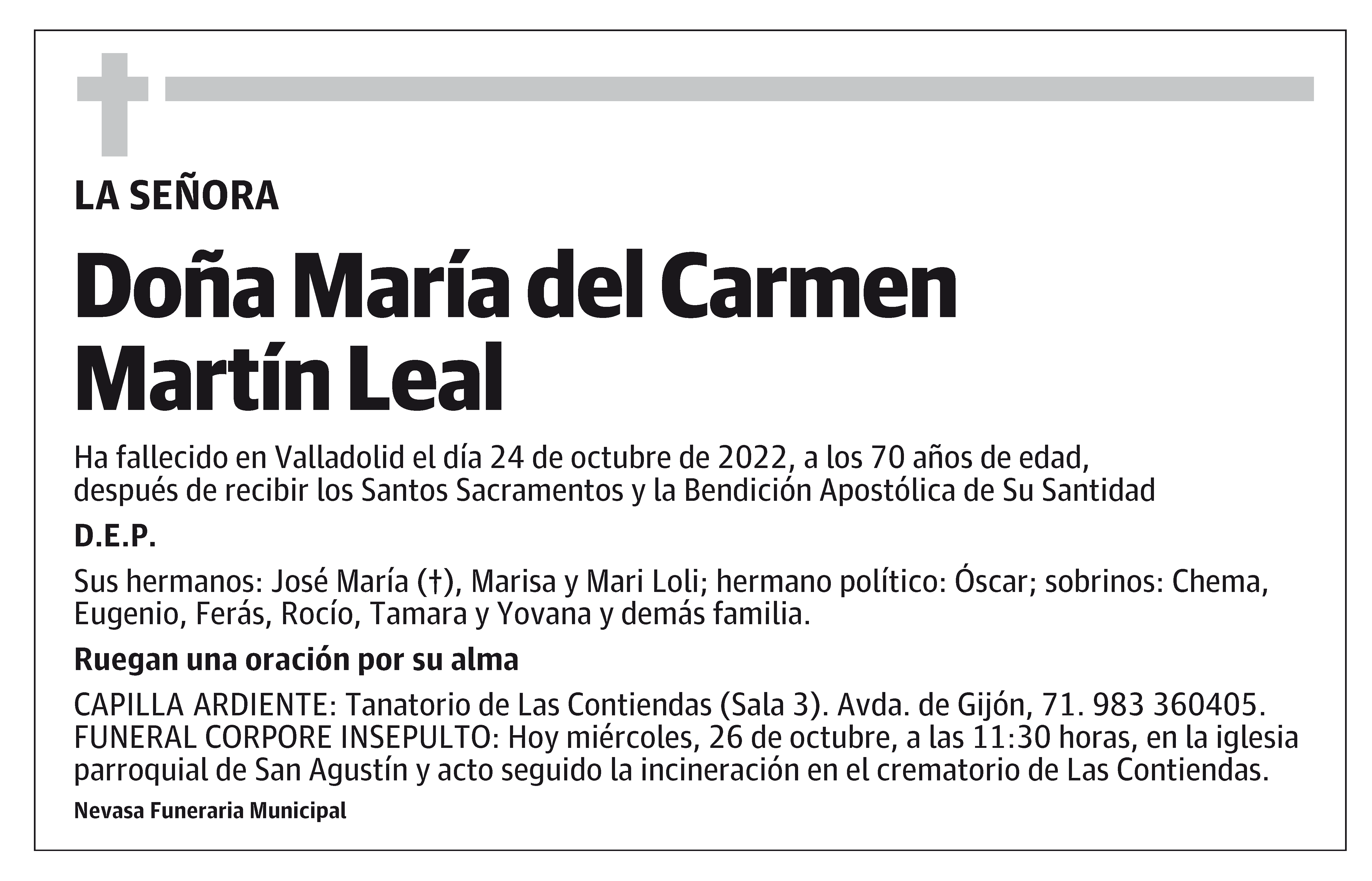 María del Carmen Martín Leal