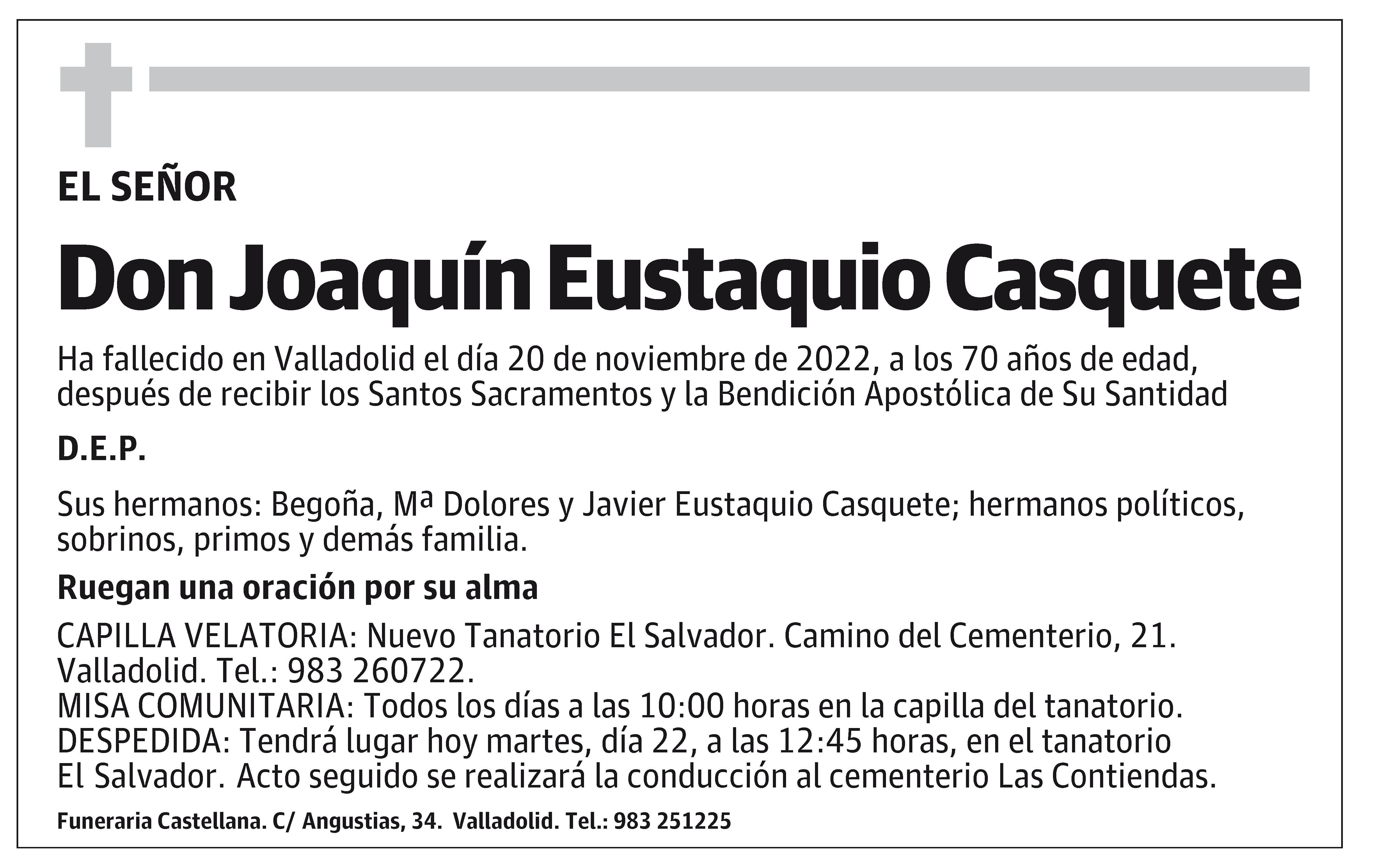 Joaquín Eustaquio Casquete