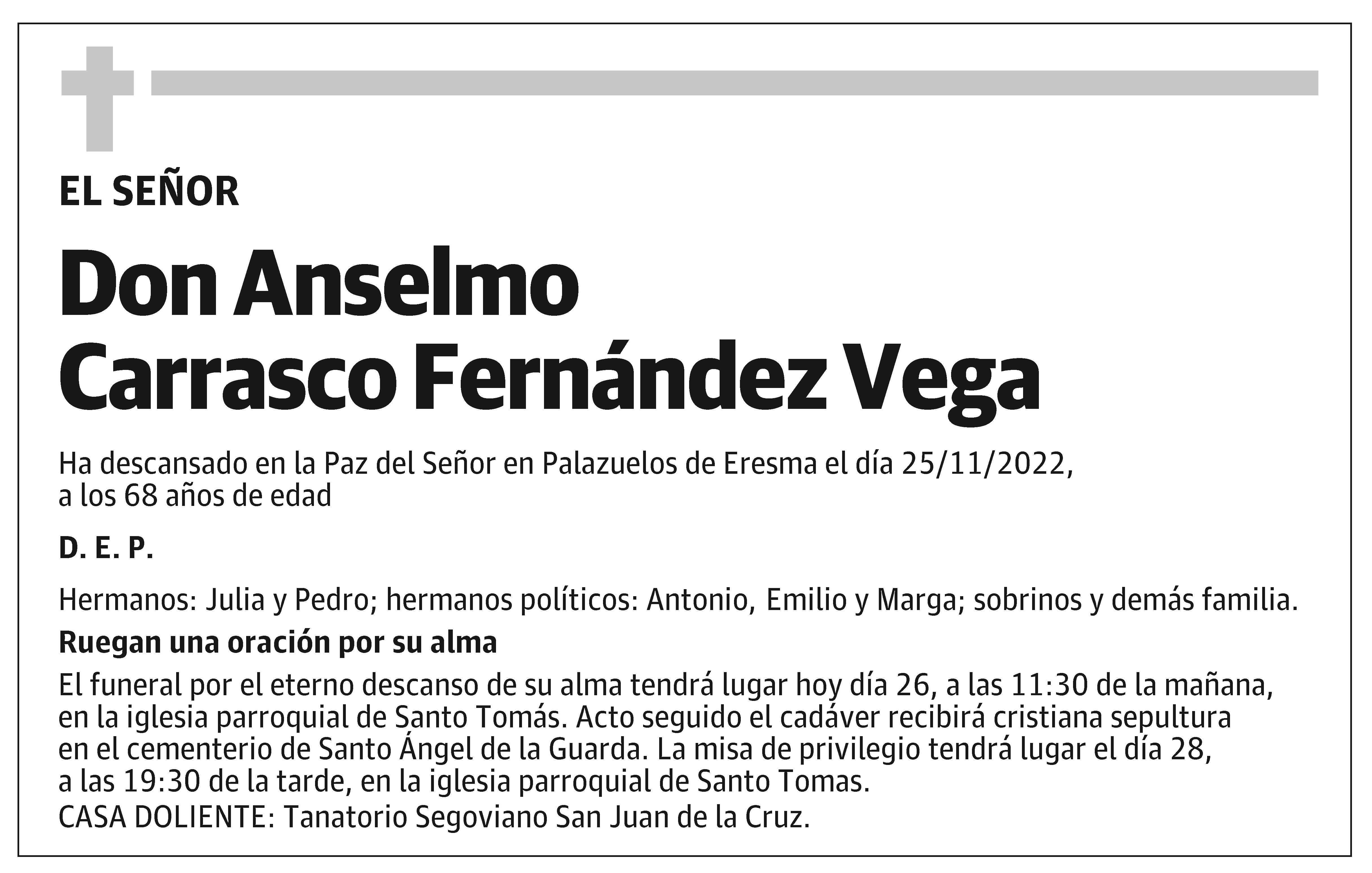 Anselmo Carrasco Fernández Vega