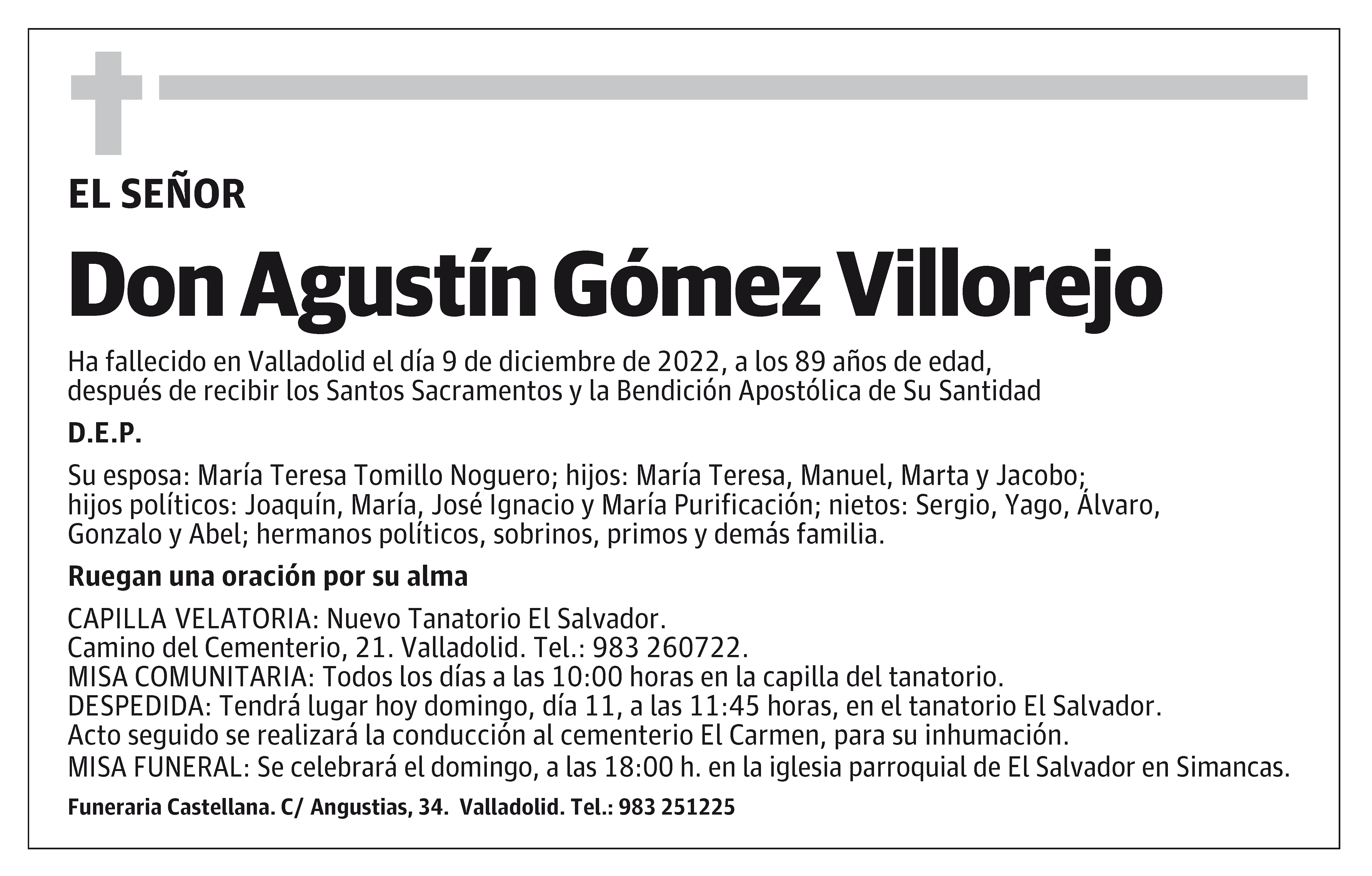 Agustín Gómez Villorejo