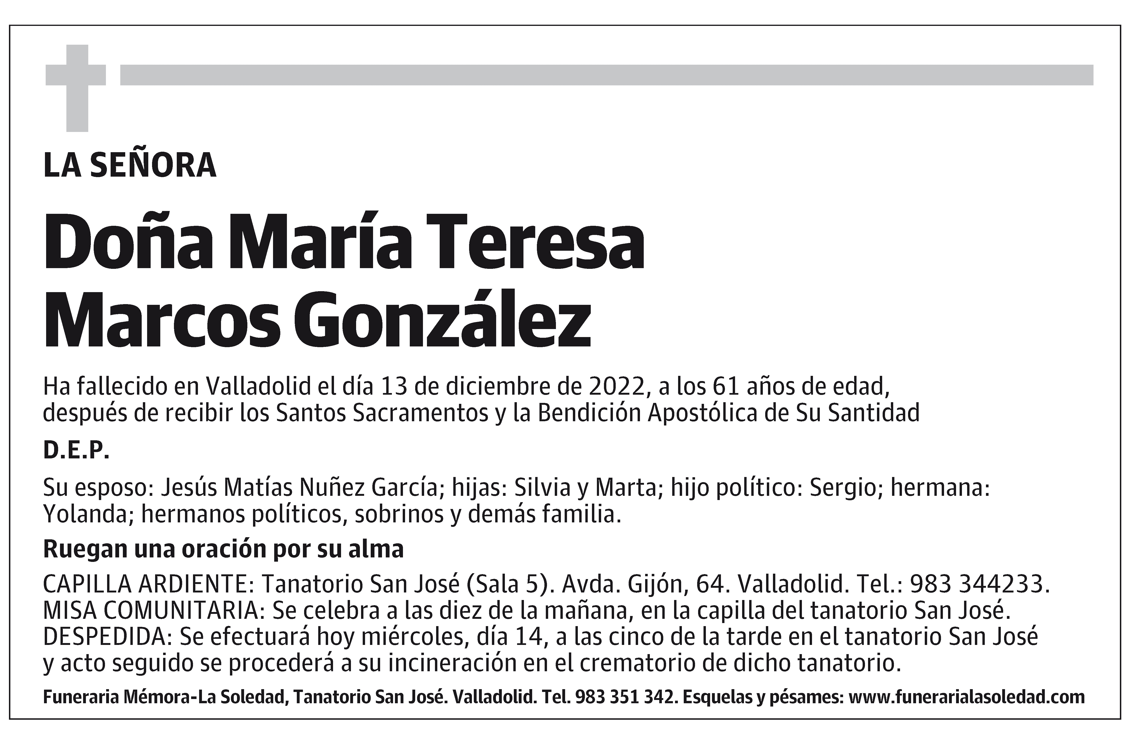 María Teresa Marcos González