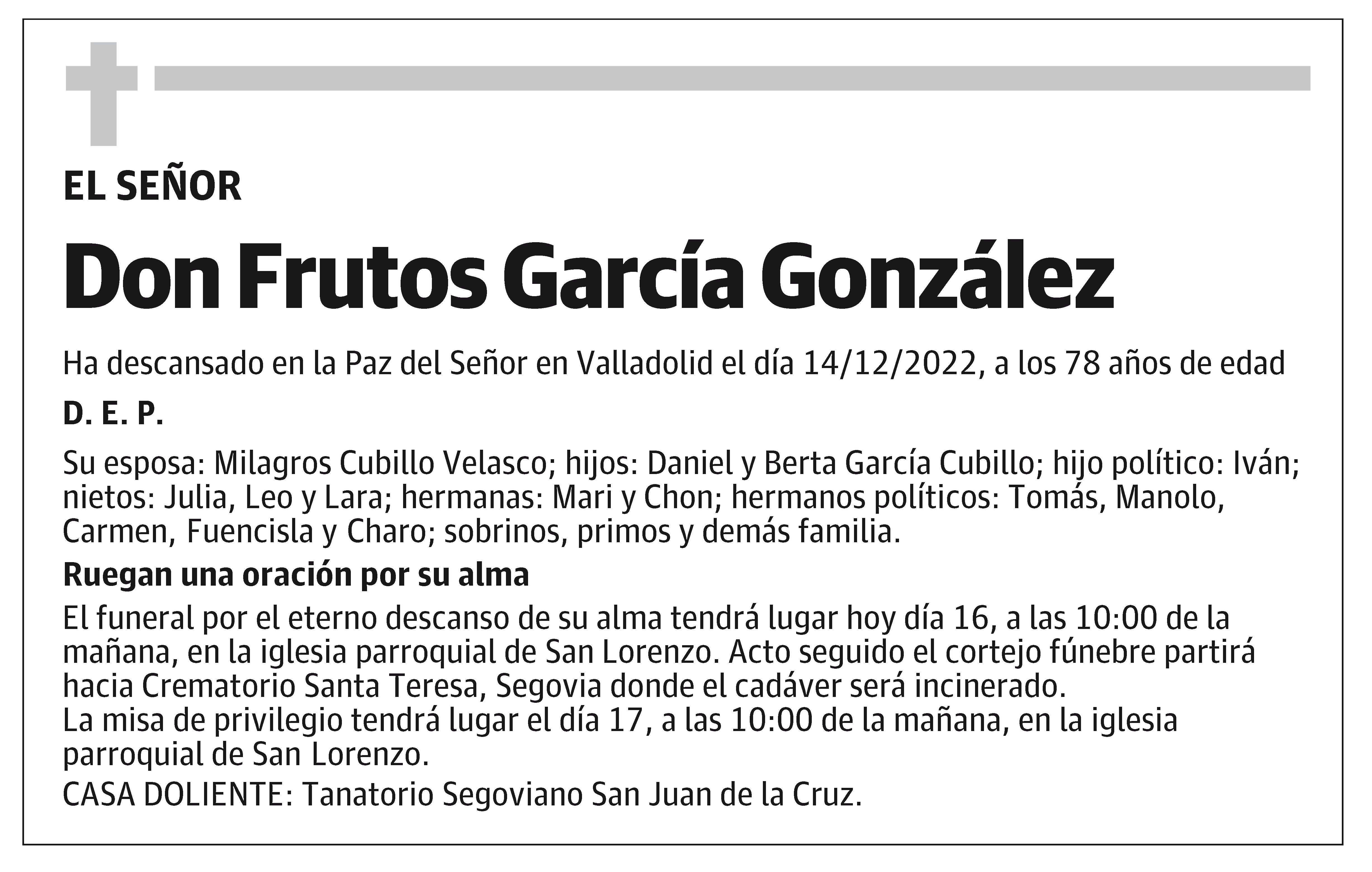 Frutos García González