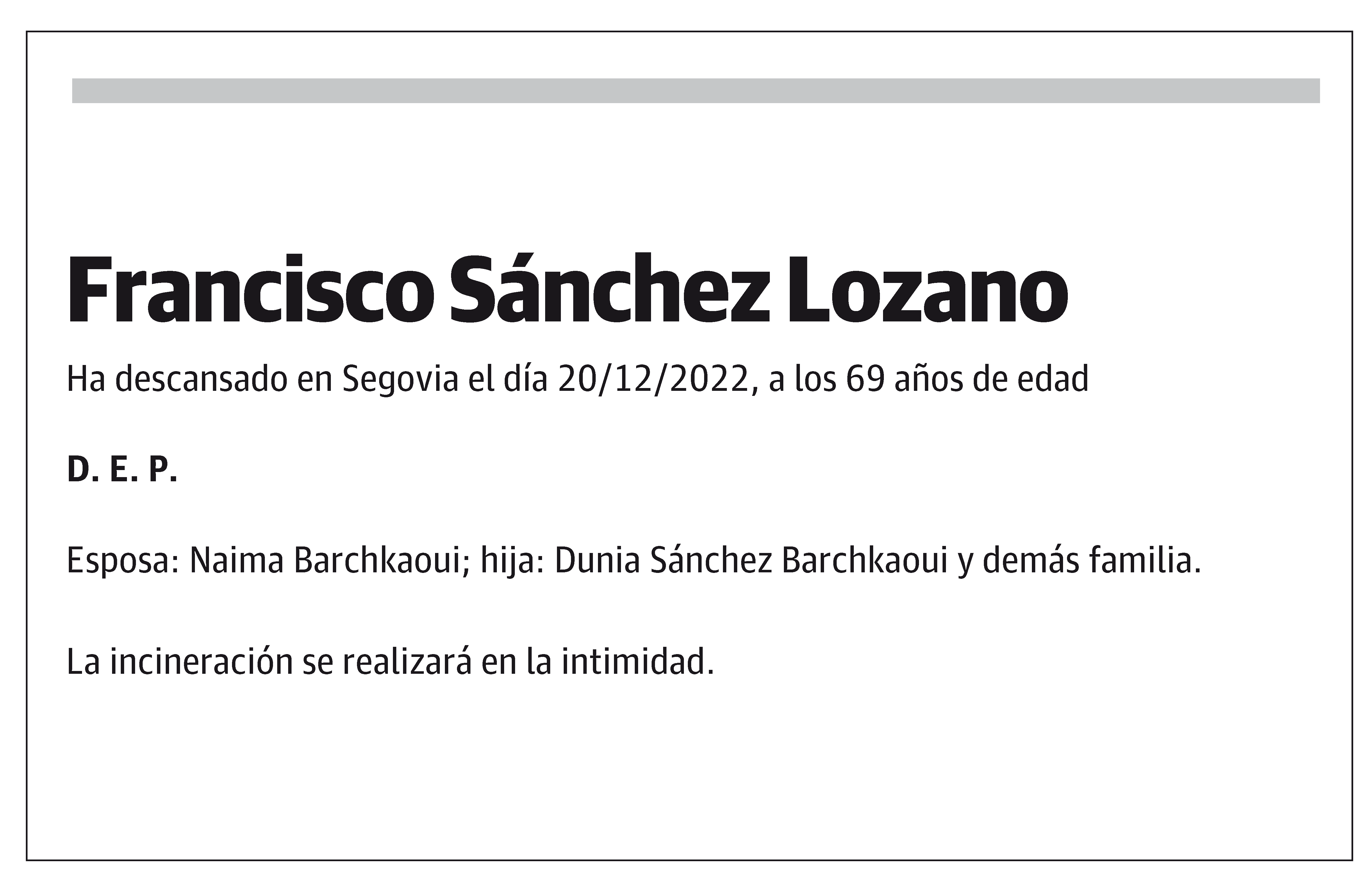 Francisco Sánchez Lozano