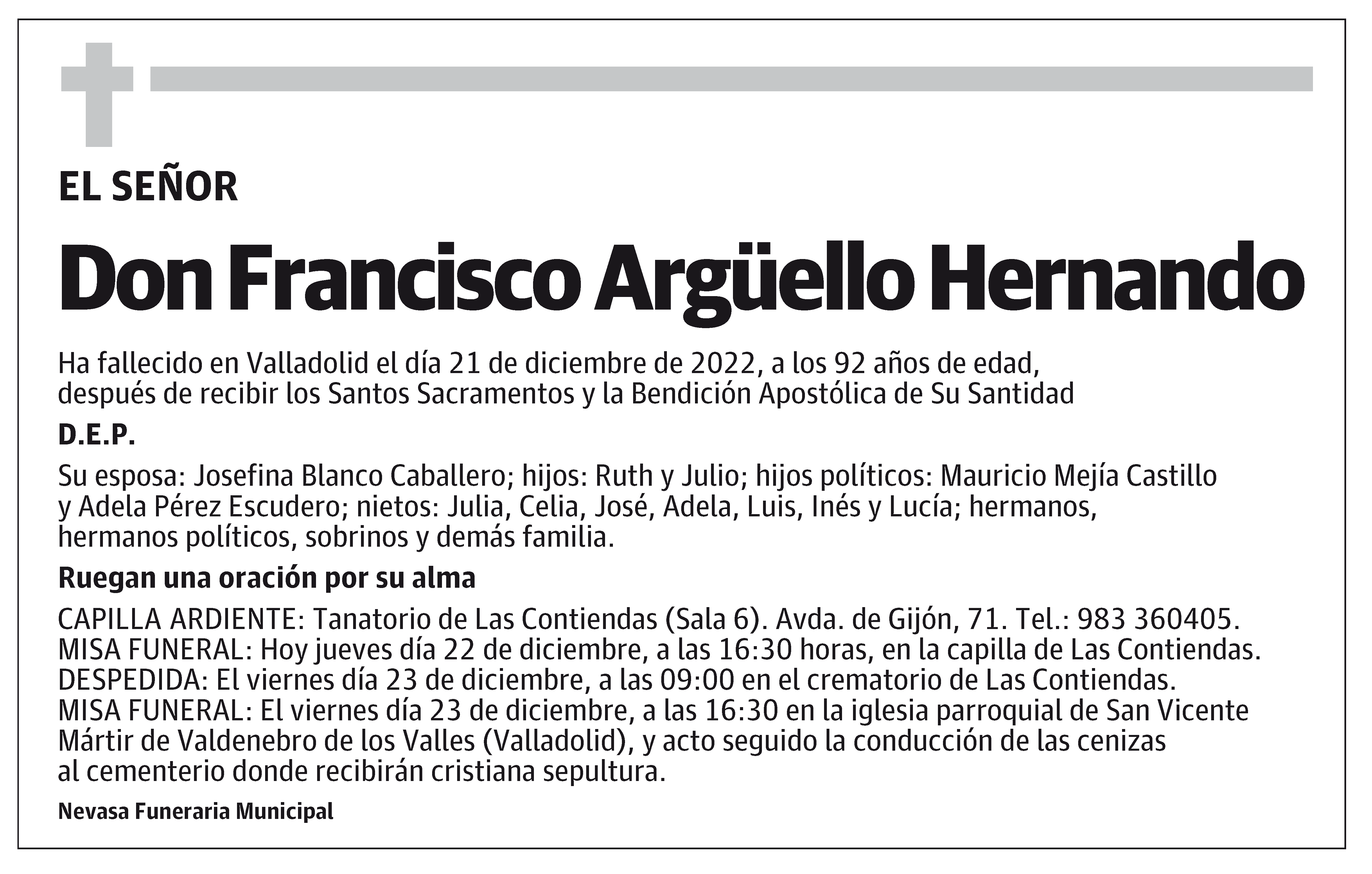 Francisco Argüello Hernando