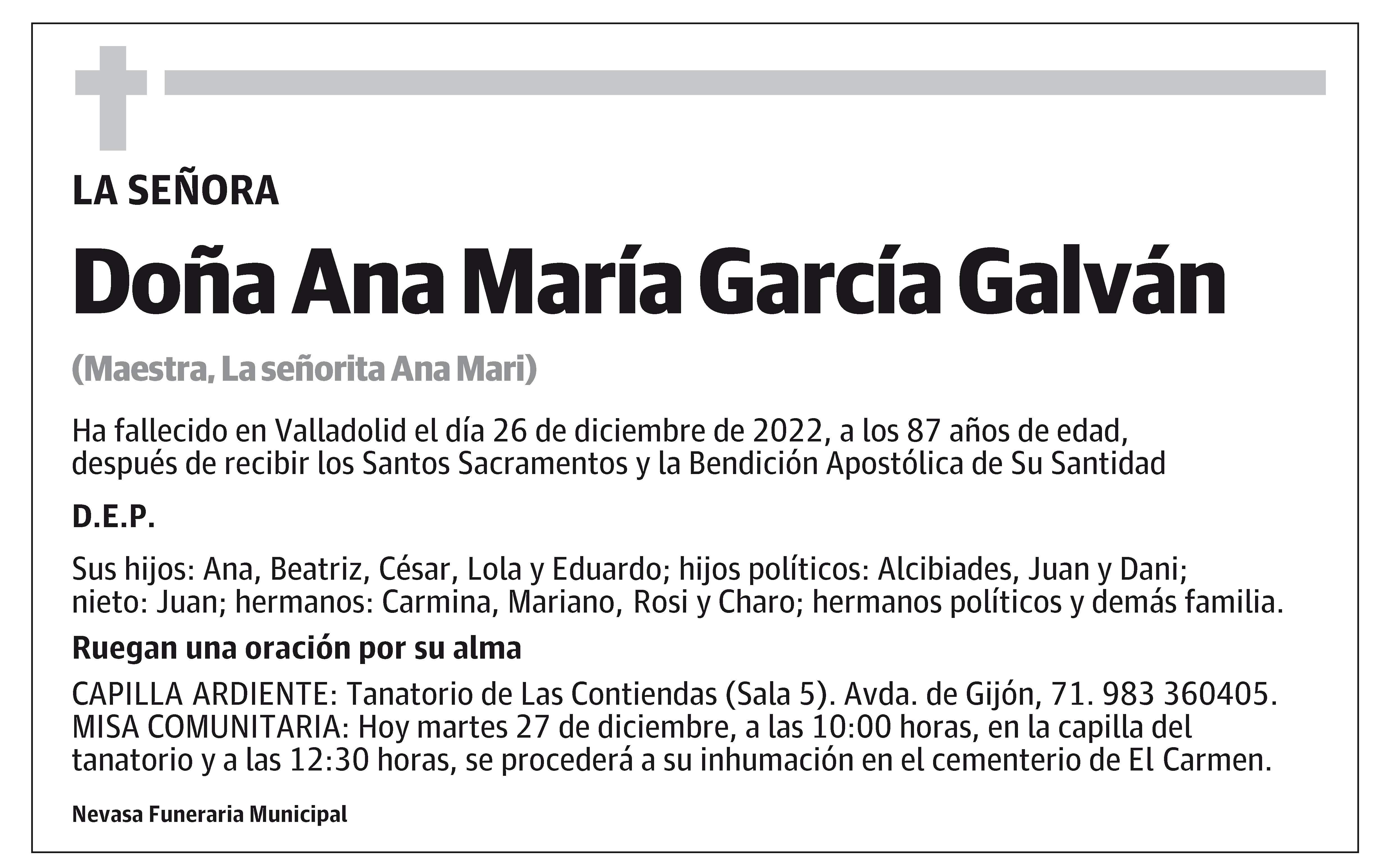 Ana María García Galván