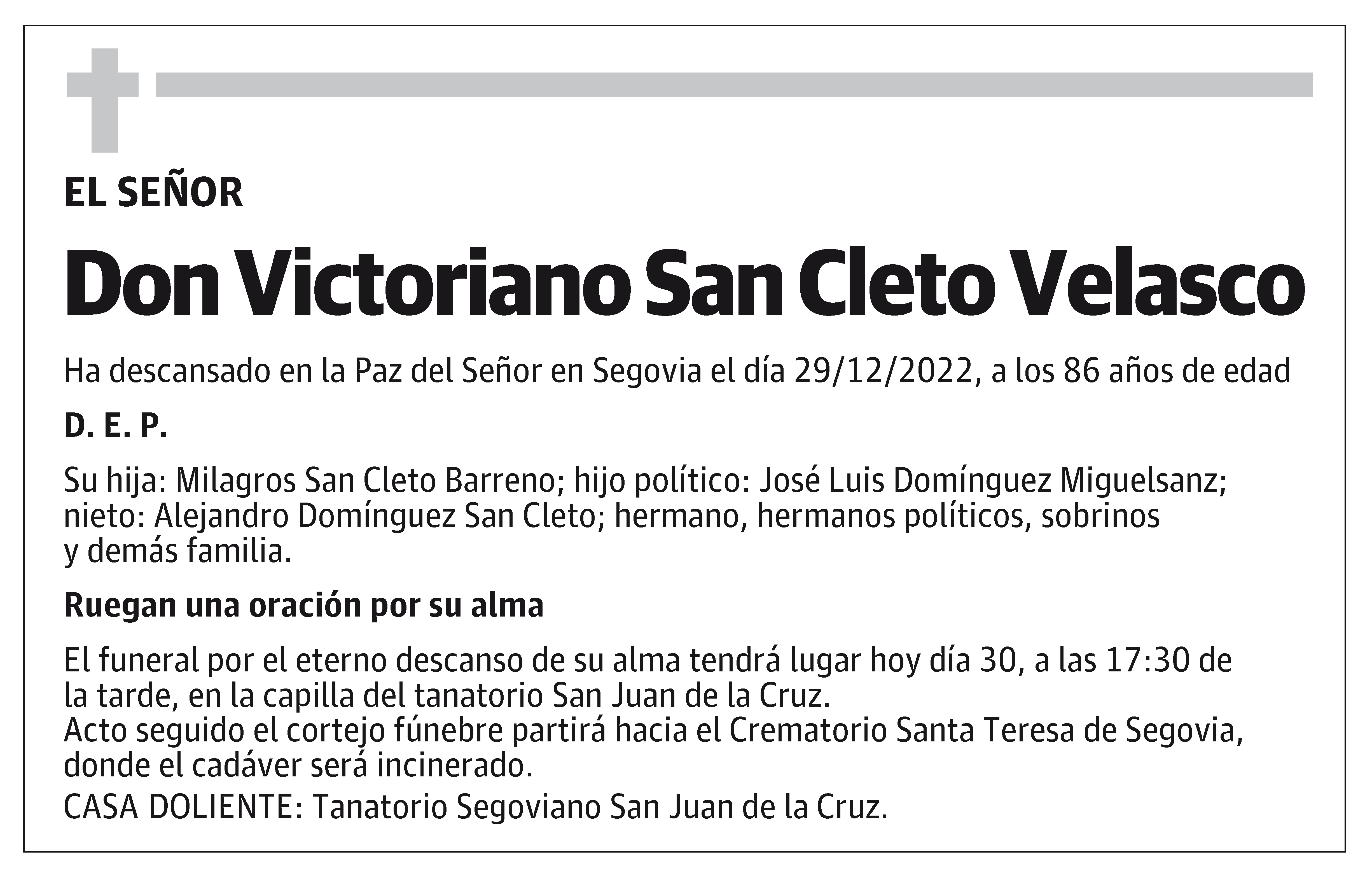 Victoriano San Cleto Velasco