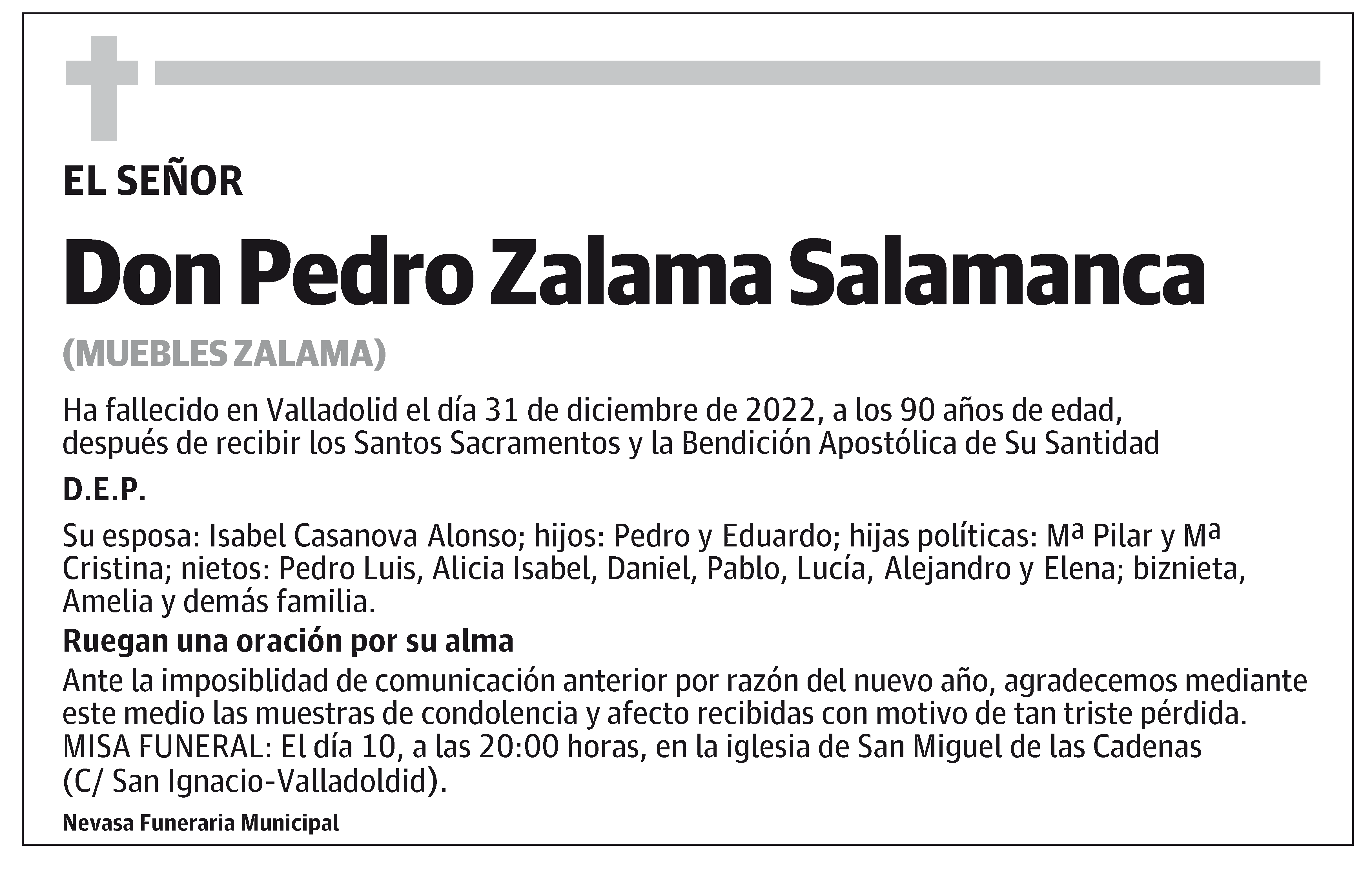 Pedro Zalama Salamanca