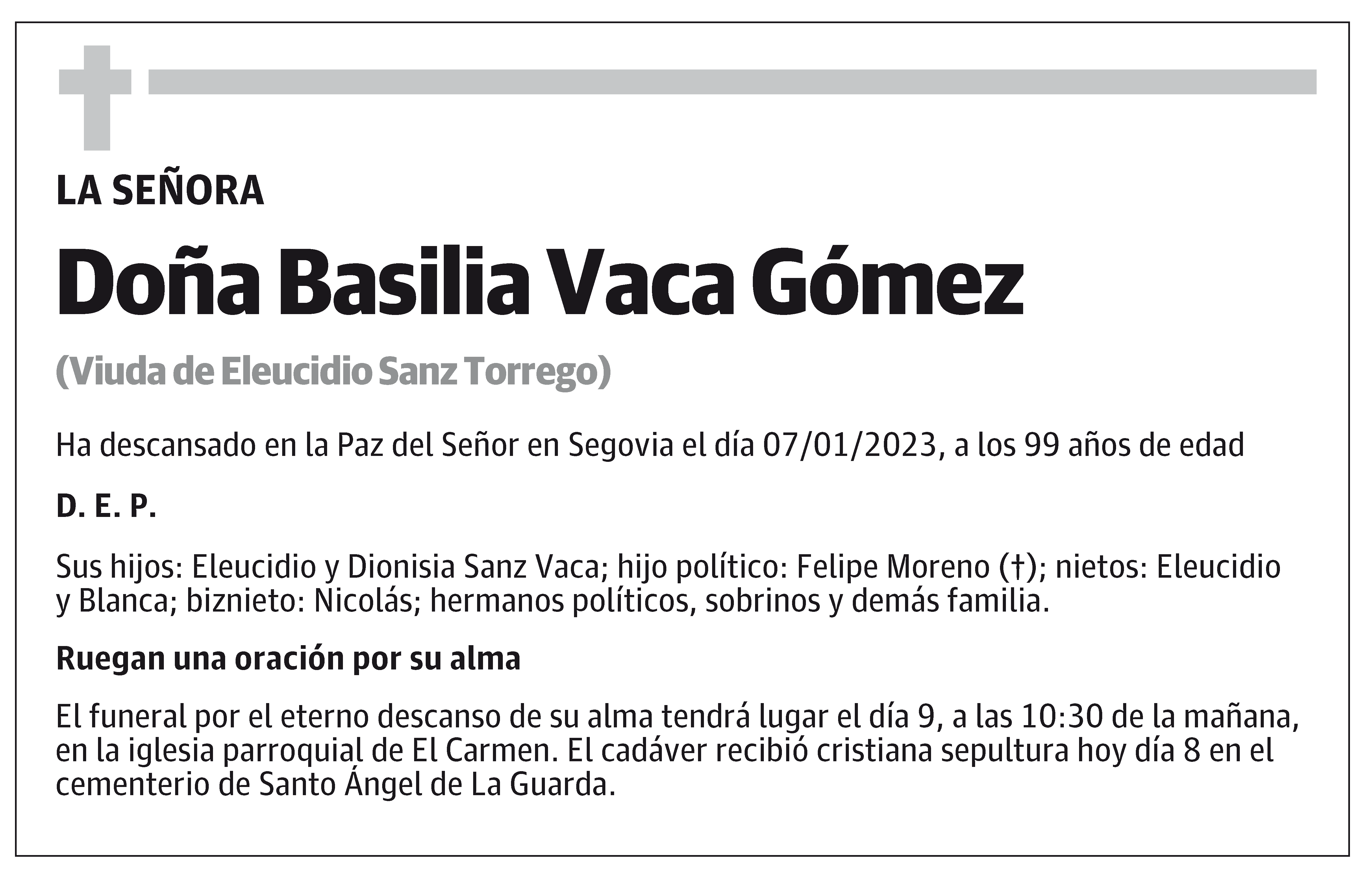 Basilia Vaca Gómez